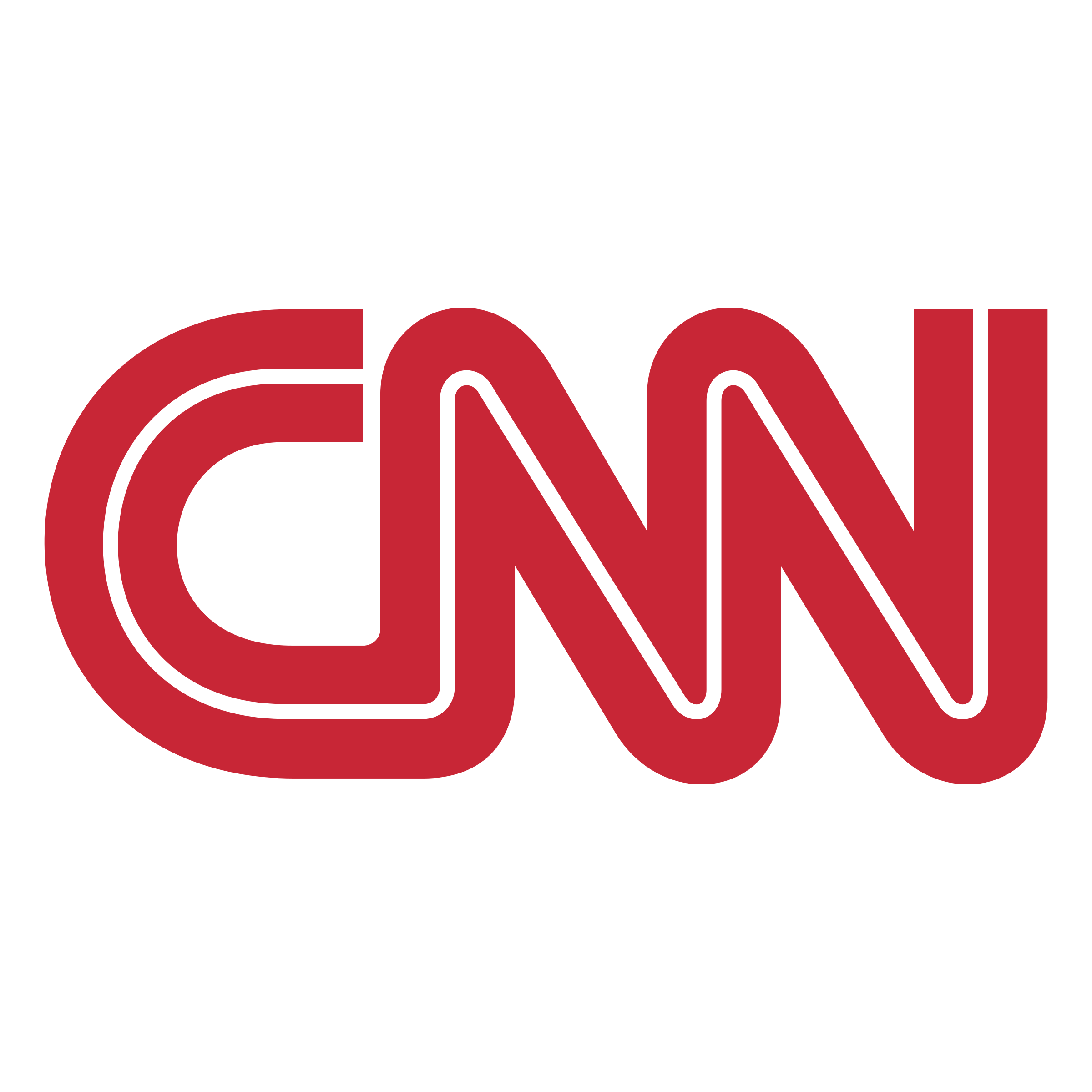 The red and white CNN news logo on a black background.